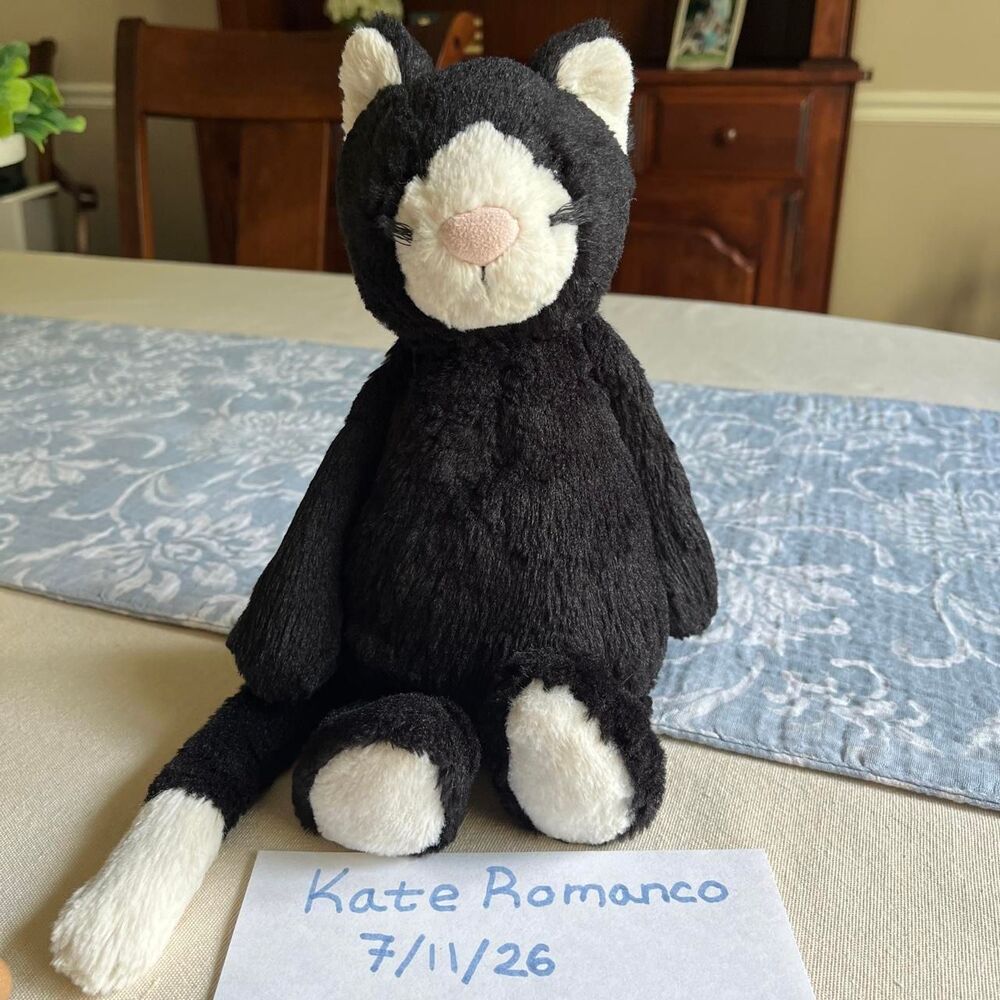 Jellycat Bashful Black & White kitten